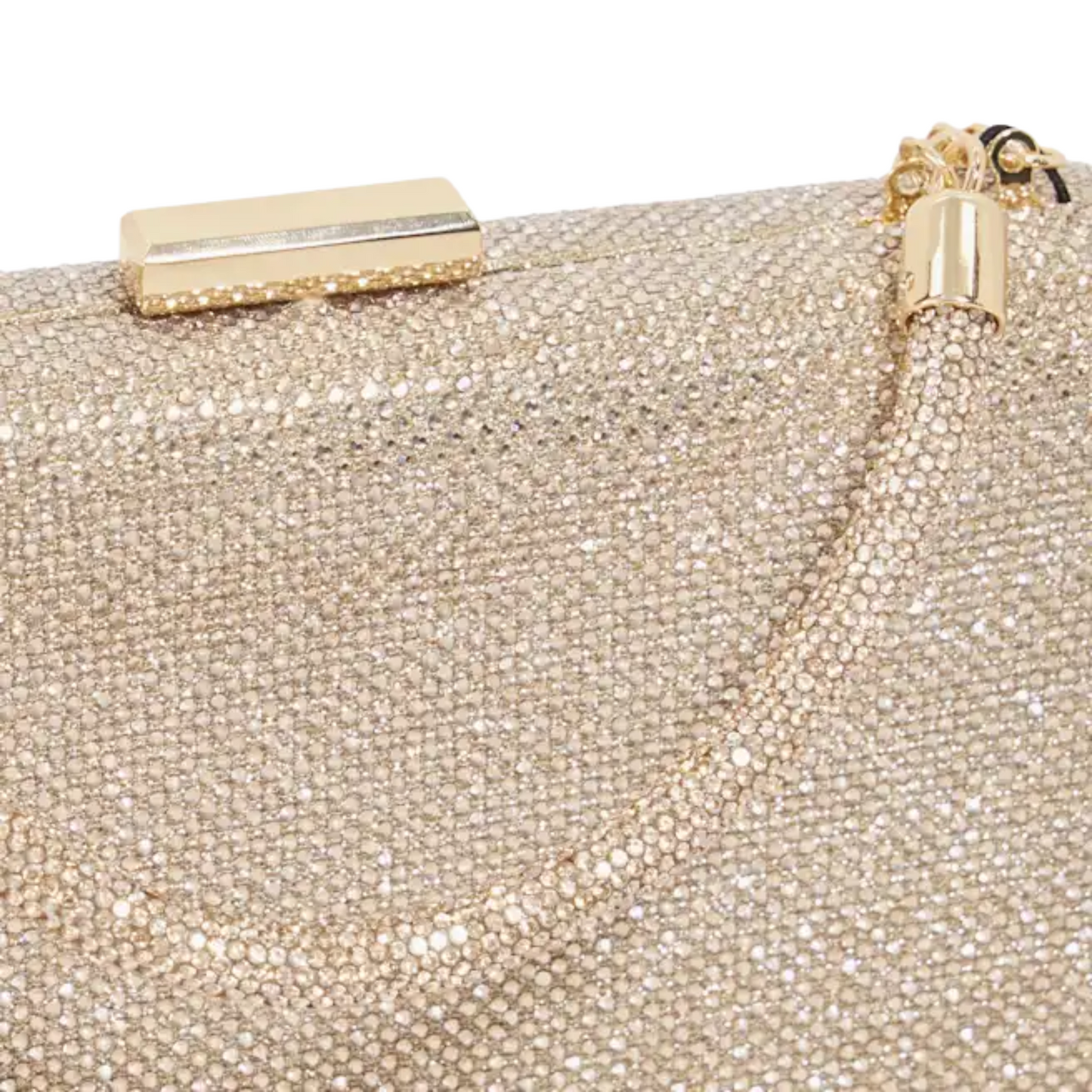 Gold Diamante-Clutch Bag