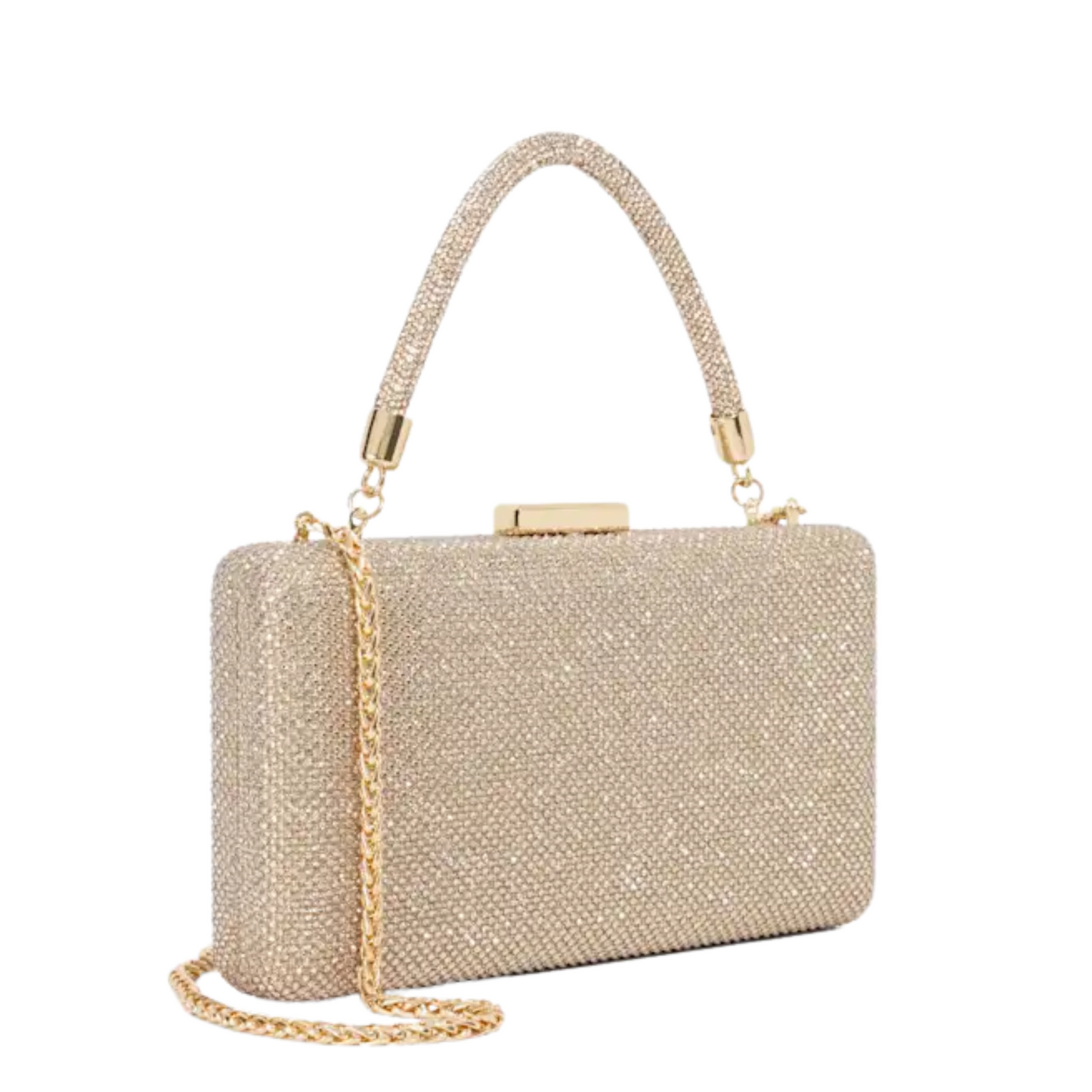 Gold Diamante-Clutch Bag